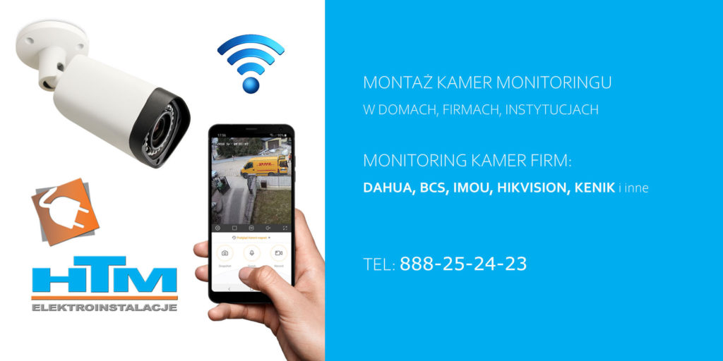 Montaż kamer monitoringu Oświęcim i okolice.