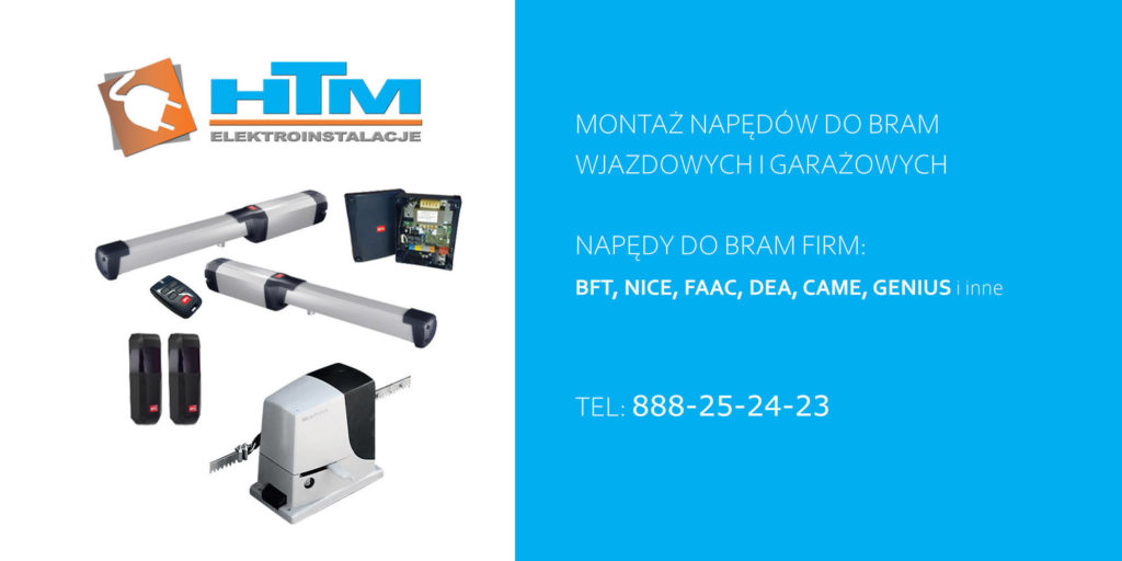 Montaż napędów do bram Oświęcim i okolice.